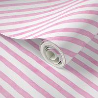 Pastel Pink Watercolor Stripes