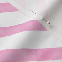 Pastel Pink Watercolor Stripes