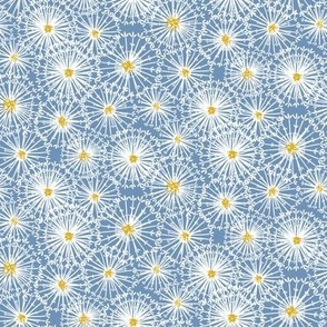dandelions on blue by rysunki_malunki