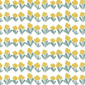 rows of dandelions by rysunki_malunki