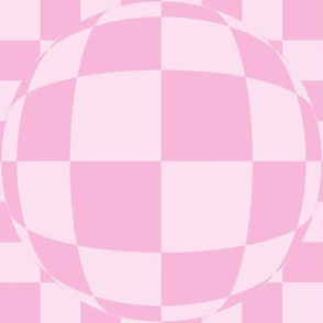 JP13  -  Large  -  Bubbly Op Art Checks in Cotton Candy Pink