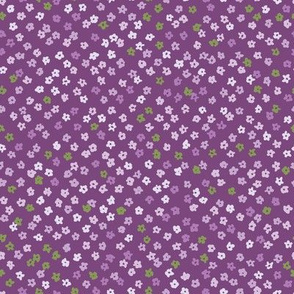 purple floral meadow by rysunki_malunki