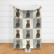 bengal cat 18 inch pillow panel