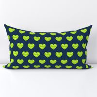 tennis hearts - dark blue - LAD20