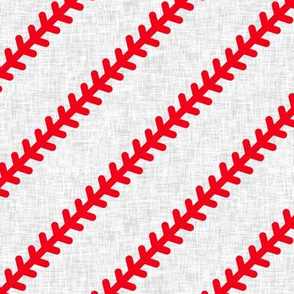 baseball stitch - baseball - light grey - LAD20