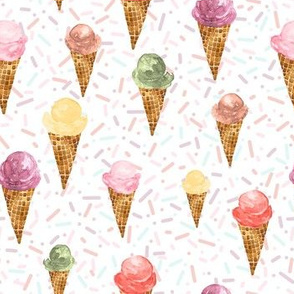 Ice Cream Cones Sprinkles|Renee Davis
