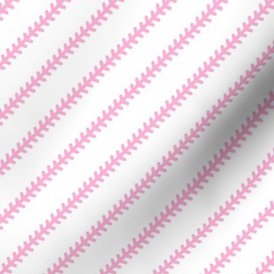 (small scale) baseball stitch (pink) - LAD20