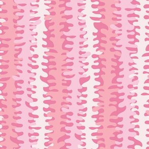 Mid Century modern Pink vertical grunge stripes