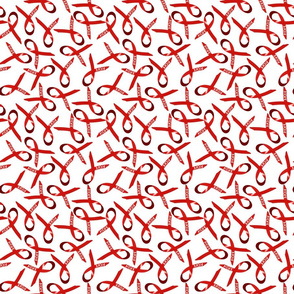 hope ribbon scattered ditsy red