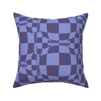 JP20 -   Bubbly Op Art Checks in Lavender and Violet