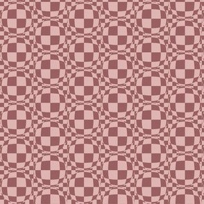 JP24 - Bubble Checks in Rusty Dusty Mauve