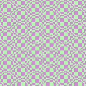JP25  - Small  -  Checks in Lilac and Limey Mint Green