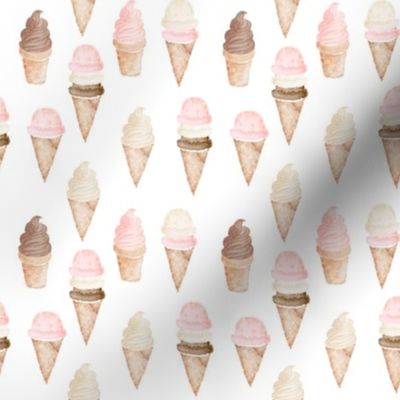 4" Neapolitan Ice Cream Cones - Summer