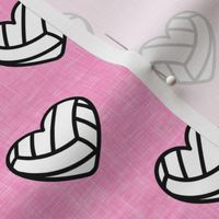 volleyball hearts - pink - LAD20