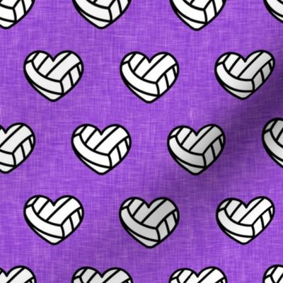 volleyball hearts - purple - LAD20