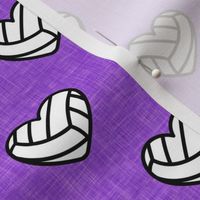 volleyball hearts - purple - LAD20