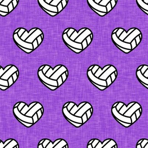 volleyball hearts - purple - LAD20