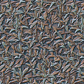 Wild Sage Faux Texture Embossed Copper Patina