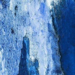 Faux Blue Lime Wash Wallpaper 