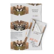 Wild Cats Cut & Sew Face Masks - lions, tiger, cougar, panther