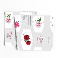 Roses Cut & Sew Face Mask panel