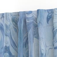 Cool blue marbling Number 1 - large scale