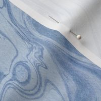 Cool blue marbling Number 1 - large scale