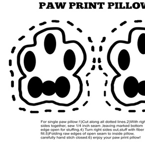 Paw Print Pillow