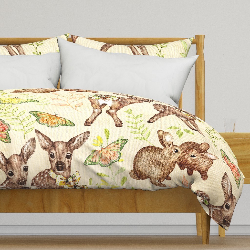 Canvas Textured Vintage Fawns 