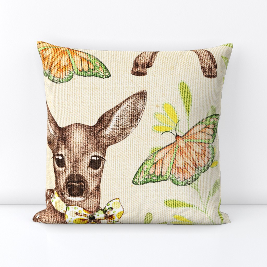 Canvas Textured Vintage Fawns 