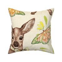 Canvas Textured Vintage Fawns 