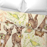 Canvas Textured Vintage Fawns 