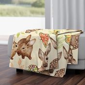 Canvas Textured Vintage Fawns 