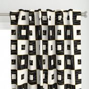 Faux Re Mi: Black & Cream Stone Tiles, Marble Tile, Art Deco 