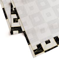 Faux Re Mi: Black & Cream Stone Tiles, Marble Tile, Art Deco 