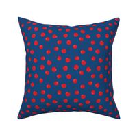 Cherry Ditsy in Red and Classic Blue