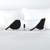 Cut'n Sew Pillow "Blackbird"