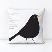 Cut'n Sew Pillow "Blackbird"