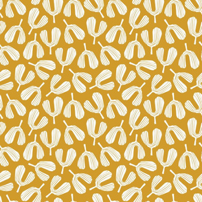 Seedling Block Print | Golden Yellow