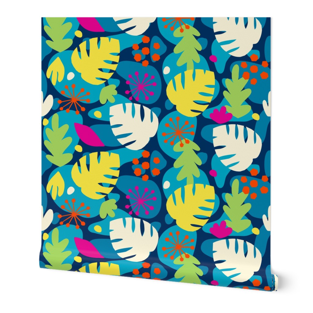 Monstera Leaf Abstract Tropical Kids Print