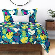 Monstera Leaf Abstract Tropical Kids Print