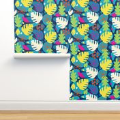 Monstera Leaf Abstract Tropical Kids Print