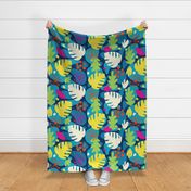 Monstera Leaf Abstract Tropical Kids Print