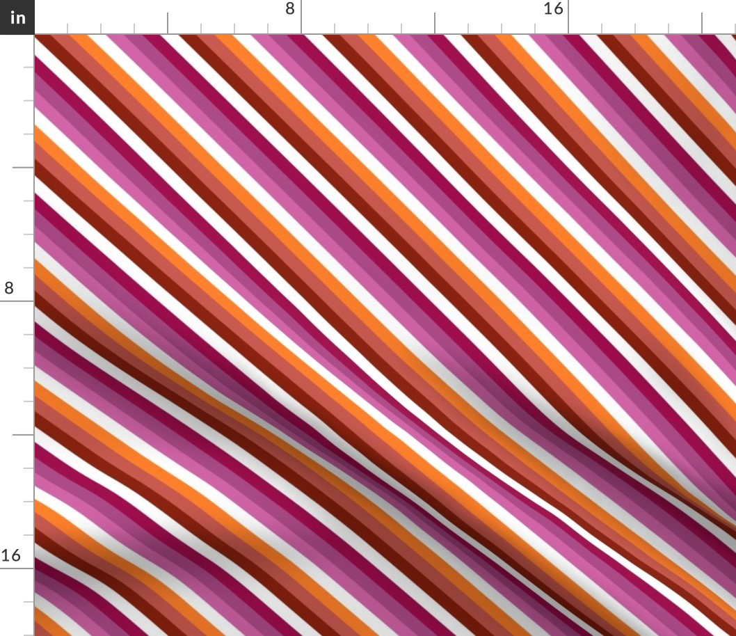 Lesbian Pride Stripe (diagonal)