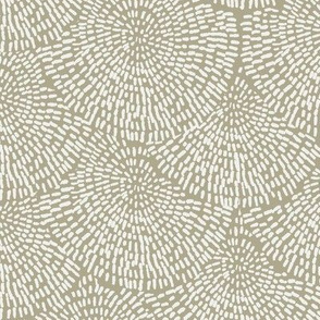 handdrawn scallop fabric - coordinate fabric, muted nursery fabric - sfx0513 eucalyptus