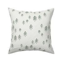 pinetree fabric - minimal tree fabric, forest woodland nursery fabric - sfx0315 hunter