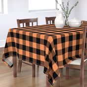 Country persimmon and black big plaid