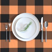 Country persimmon and black big plaid