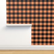 Country persimmon and black big plaid