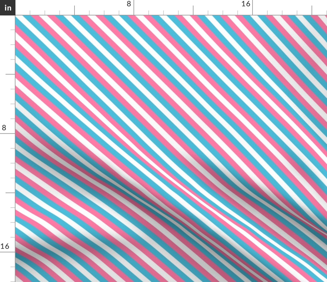 Trans Pride Stripes (diagonal)